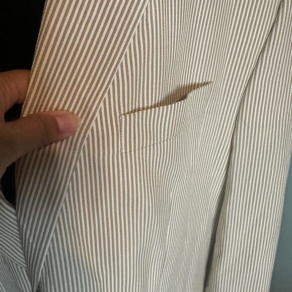 Lauren Ralph Lauren Tan Striped Blazer – Men’s 48L - Picture 6 of 10
